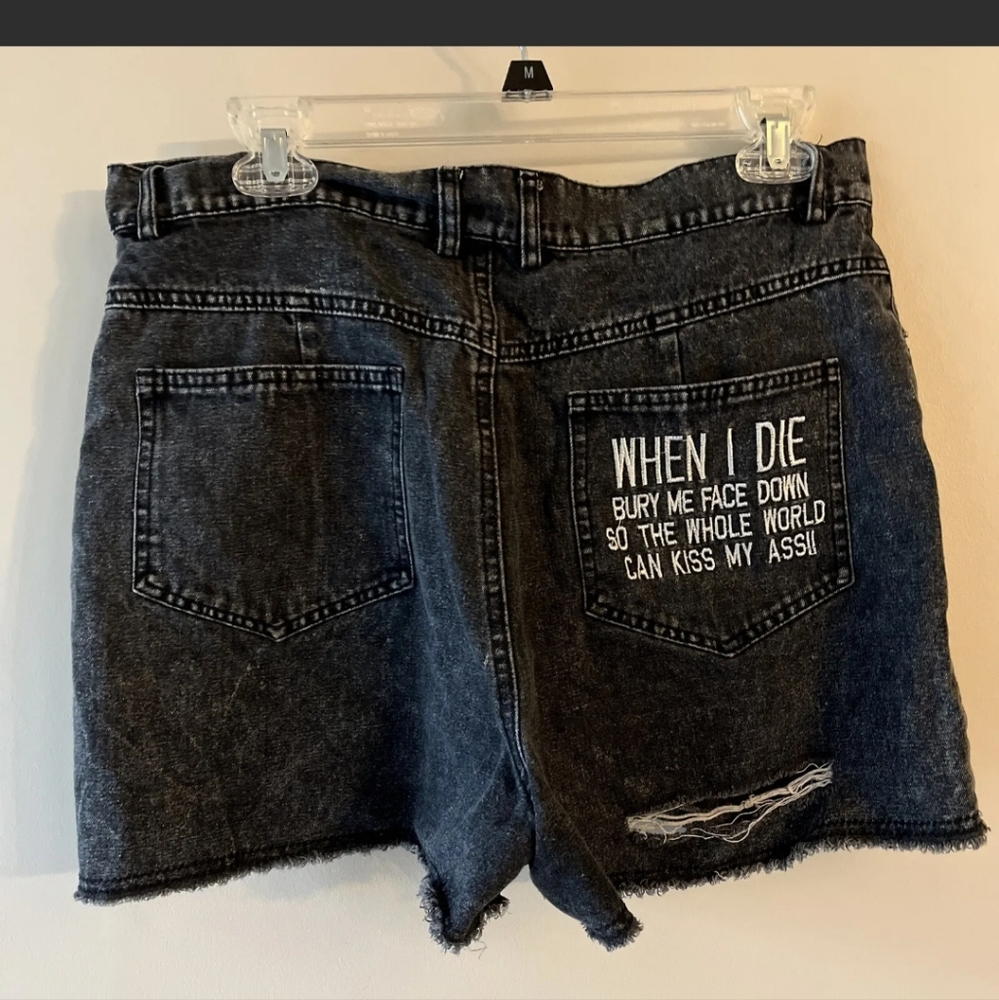 Disturbia distressed shorts